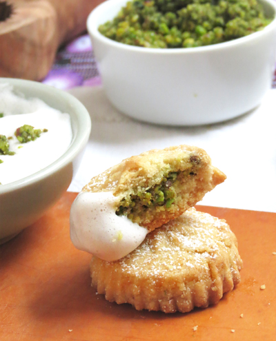 Biscuits libanais à la pistache et natef